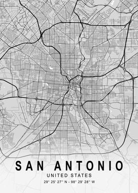 San Antonio Light City Map