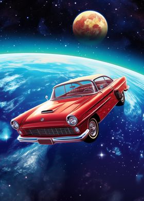 Classic Car in Space