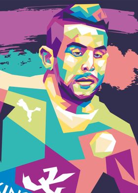 Soccer Player Pop Art