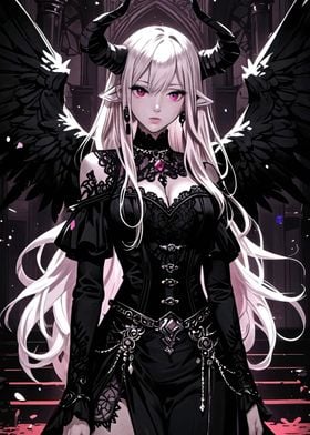 Dark Angel with Horns