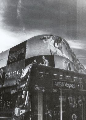 London Bus with ABBA Voyage Ad