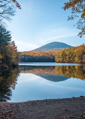 Autumn Lake Reflection