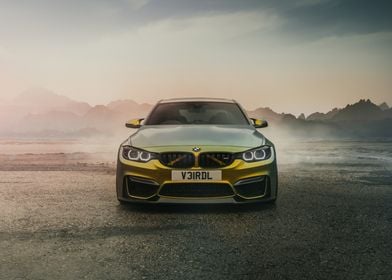 BMW M4 in Desert