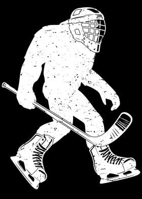 Vintage Bigfoot Hockey Player