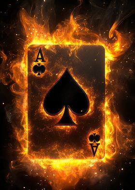 Ace of Spades on Fire