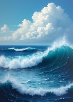 Ocean Waves Painting