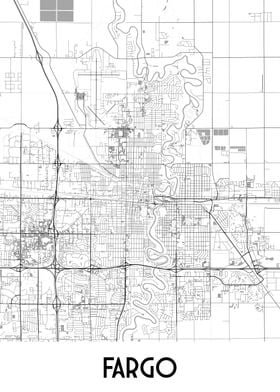 Fargo City Map