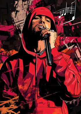 Eminem rapper poster