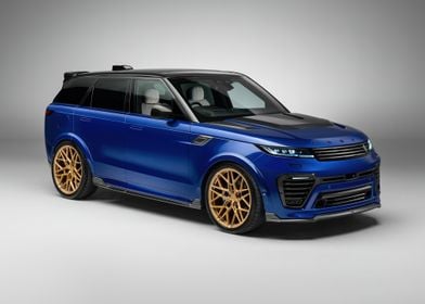 Blue Range Rover Velar