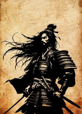 Samurai Warrior Silhouette