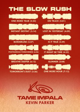 Tame Impala "The Slow Rush" Album Track list Soundwave Art