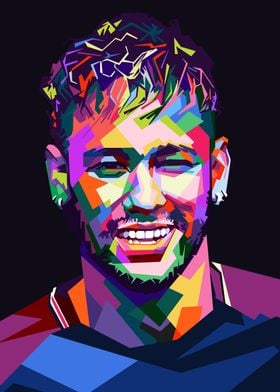 Neymar Jr. Pop Art Portrait