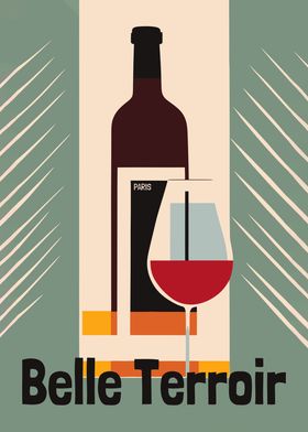 French Wine Vintage Poster