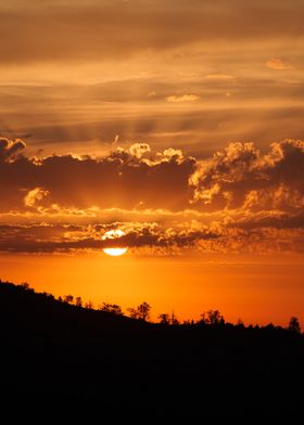 Sunset Sky in Corsica