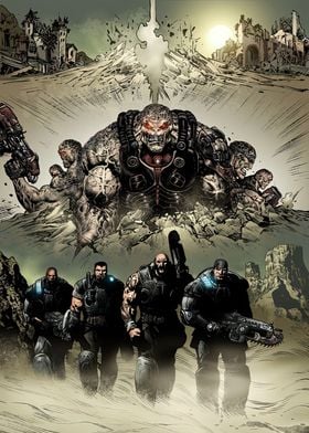 Gears of War Comic Cover