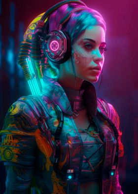 Cyberpunk Female Character