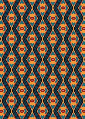 Tribal Geometric Zig Zag Pattern