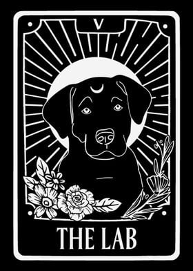 black labrador Dog The Lab Tarot Card