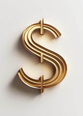 Gold Dollar Sign