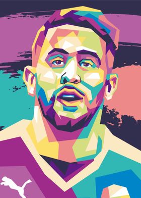 Soccer Player Pop Art