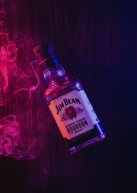 Jim Beam Bourbon Bottle