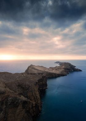 Ponta de Sao Lourenco Madeira during sunrise