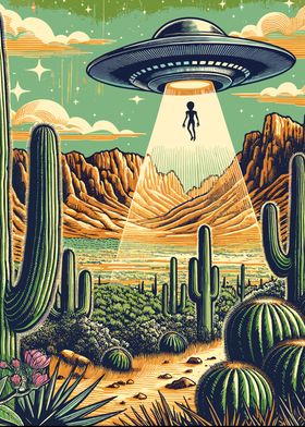 UFO Abduction in Desert