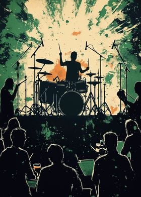 Drummer Silhouette