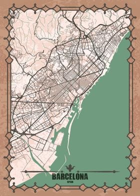 Barcelona City Map