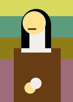 Minimalist Mona Lisa