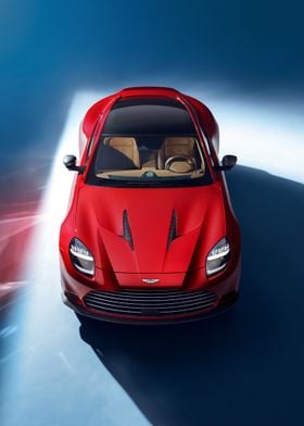 Aston Martin Red Sports Car