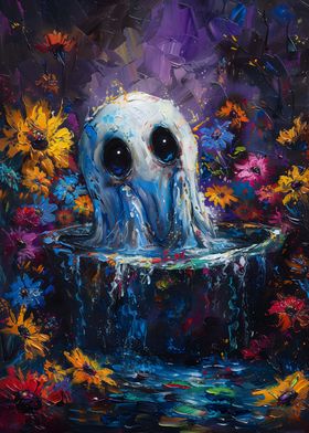 Ghost in a Pool of Flowers