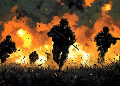 Soldiers in Combat