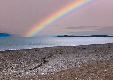 Rainbow Over Sea