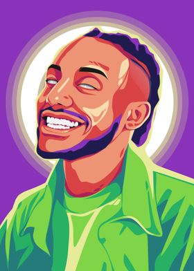 Amine Rapper Illustration