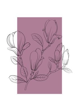 Magnolia Branch Line Art