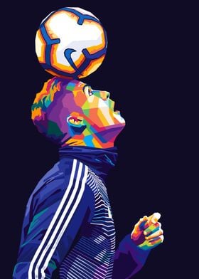 Ronaldo Soccer Player Pop Art