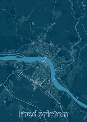 Fredericton City Map