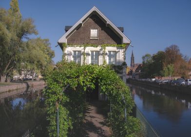 House by the Canal - Petite France - Strasbourg, Alsace, France