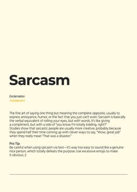 Sarcasm Definition