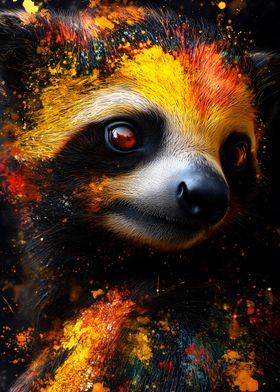 Sloth in Color Burst