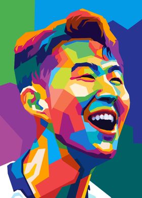 Heung Min Son Wpap Pop Art