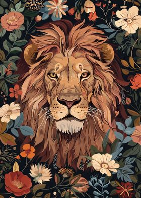 Lion in Bloom