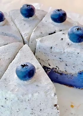 Blueberry Cheesecake Slices