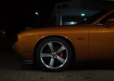 Orange Dodge Challenger