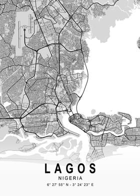 Lagos Light City Map