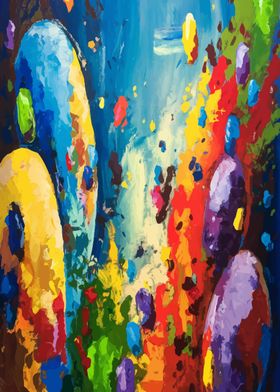 Abstract Colorful Painting