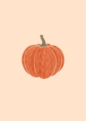 Orange Pumpkin Illustration