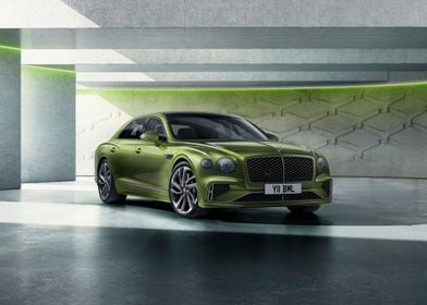 Green Bentley Continental GT