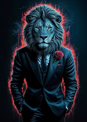 Lion in Suit